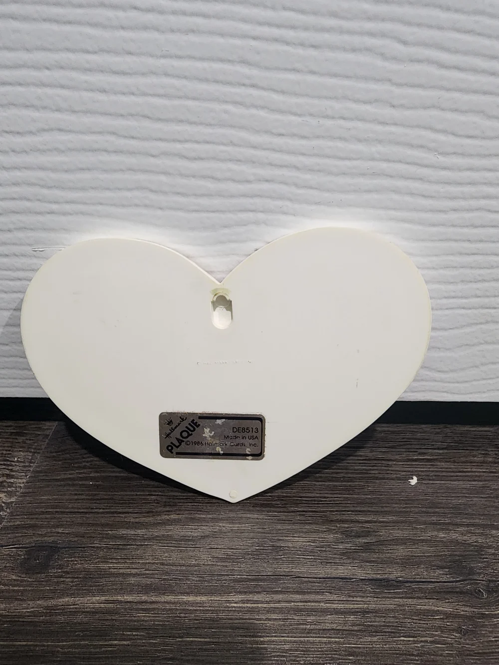 Vintage Hallmark Heart Shaped Grandmother Plaque - 1986
